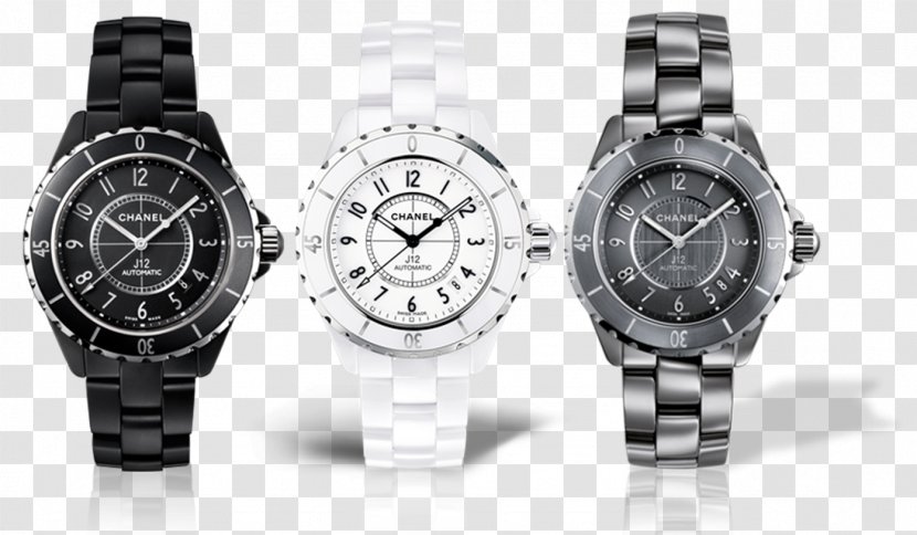 Chanel J12 Automatic Watch Jewellery - Silver Transparent PNG