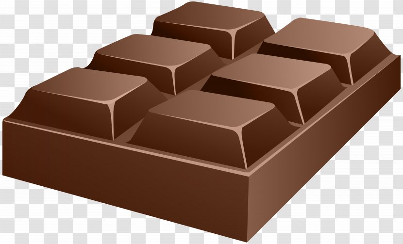Chocolate Bar Praline Fudge Clip Art - Rectangle Transparent PNG