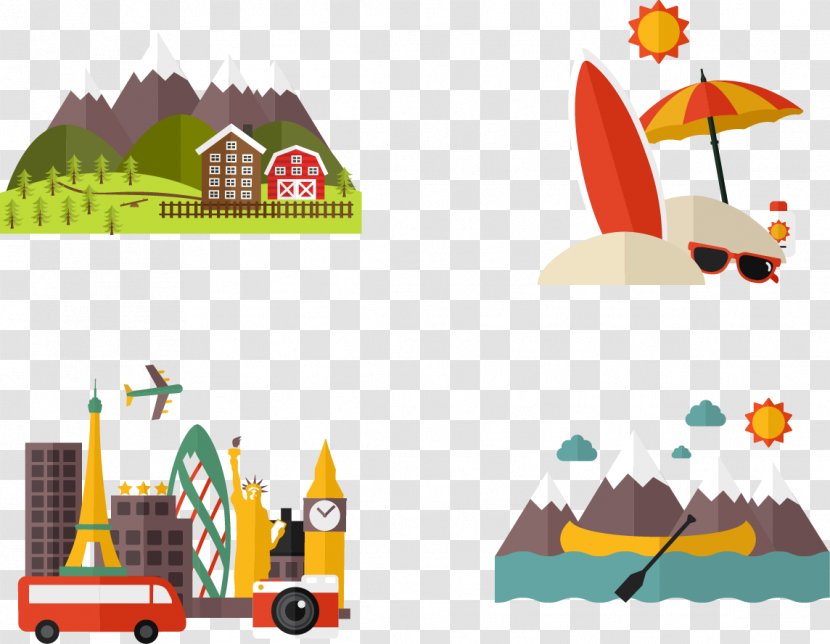 Vacation Icon - Play - Vector Hand-painted Outdoor Travel Transparent PNG
