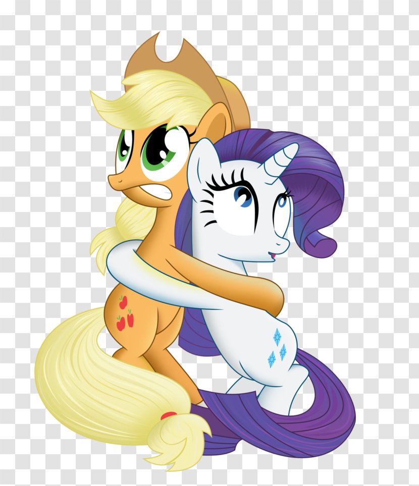 My Little Pony: Friendship Is Magic Fandom Rarity Applejack Rainbow Dash - Figurine - Horse Transparent PNG
