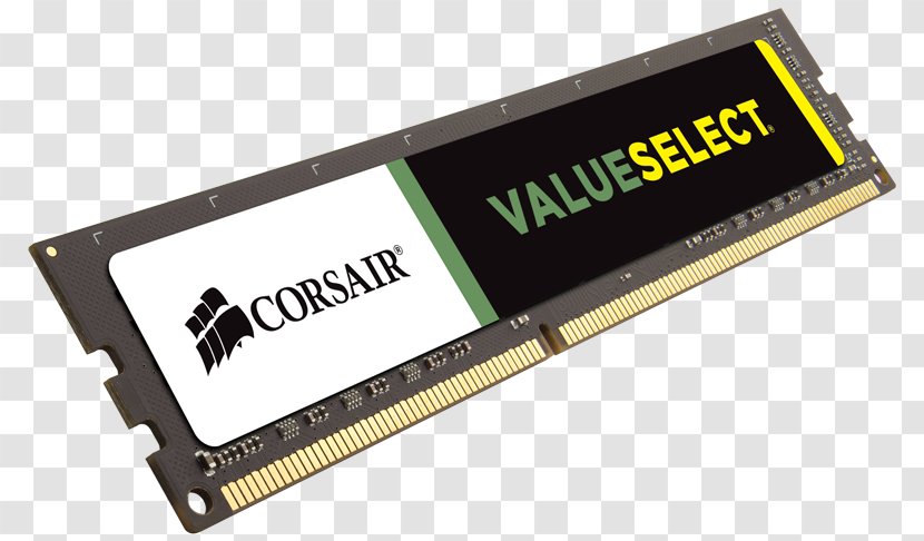 CORSAIR ValueSelect 16GB 288-Pin DDR4 SDRAM 2666 Desktop Memory Model CMV16GX4M1A2666C18 DDR3 Corsair Components - Ddr3 Sdram - 8GB RAM Transparent PNG