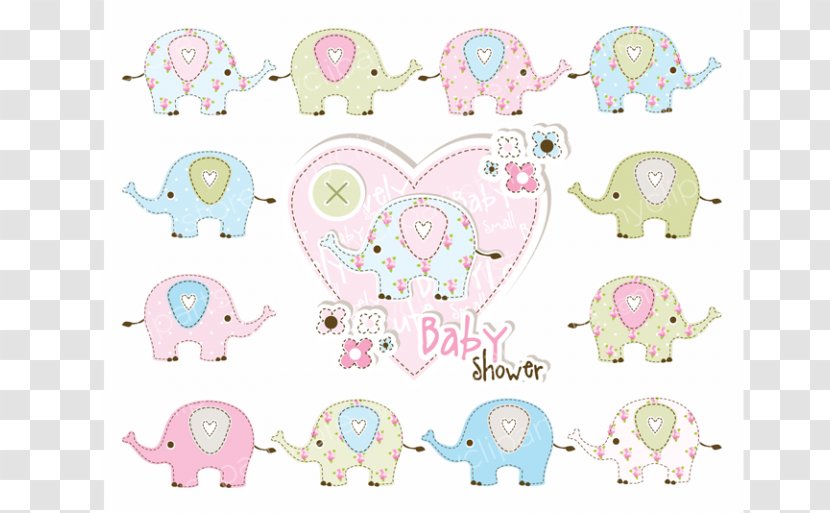Shabby Chic Clip Art - Pink - Baby Shower Transparent PNG