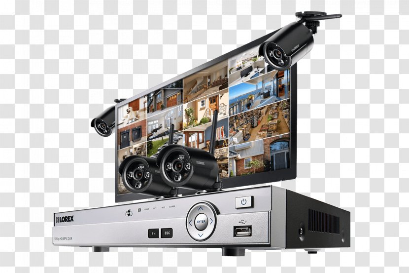 Wireless Security Camera Digital Video Recorders Lorex Technology Inc Closed-circuit Television - Closedcircuit - Cctv Dvr Kit Transparent PNG