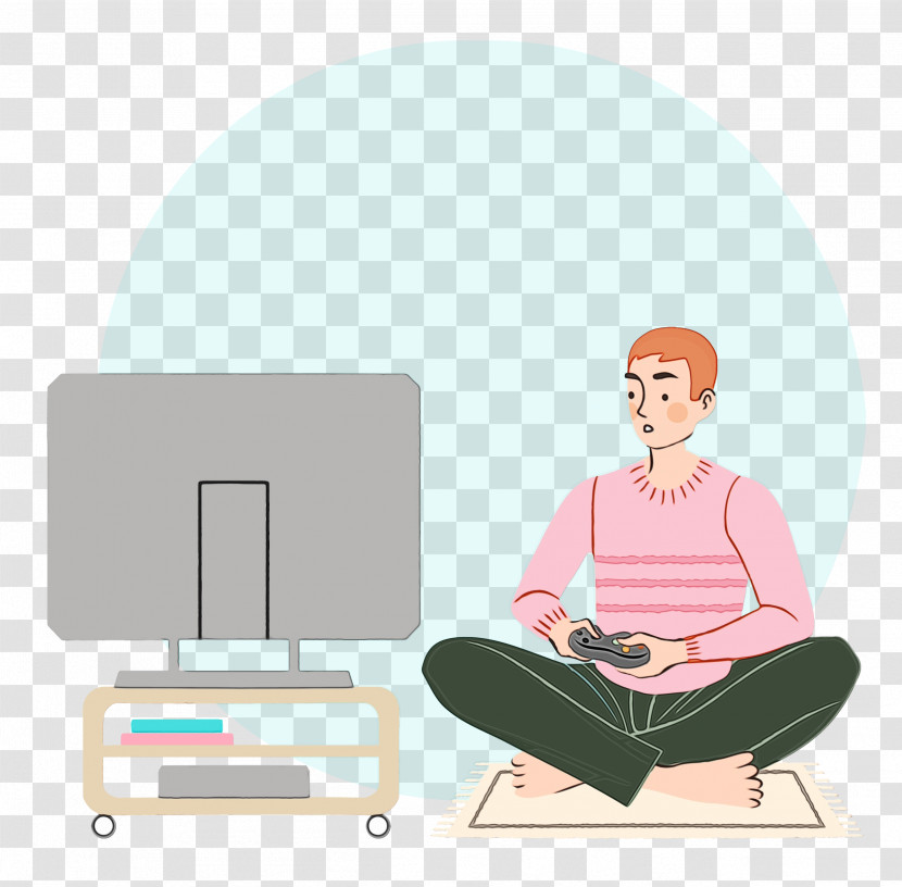 Cartoon Sitting Chair Line Meter Transparent PNG