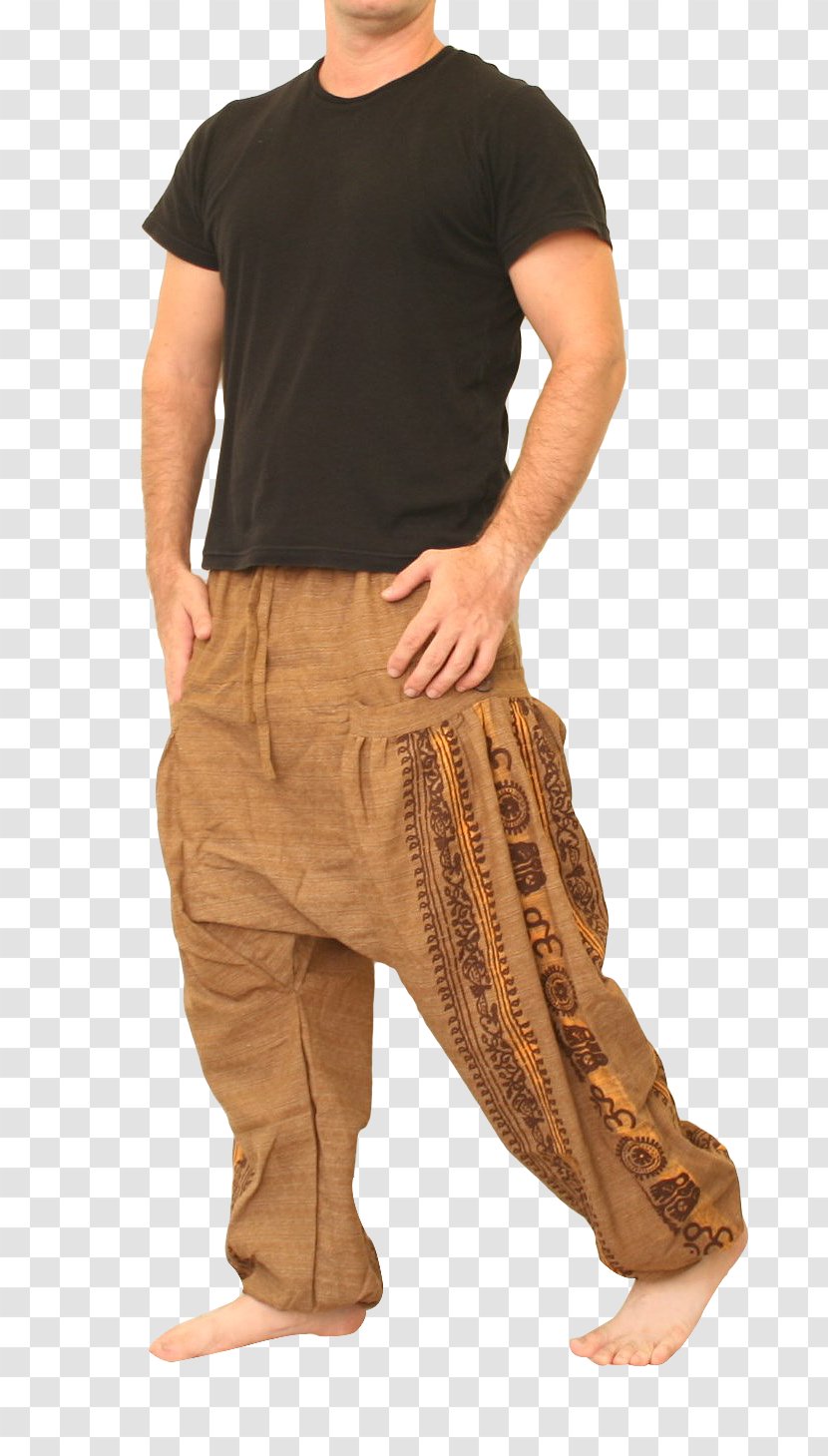 T-shirt Wide-leg Jeans Harem Pants Transparent PNG