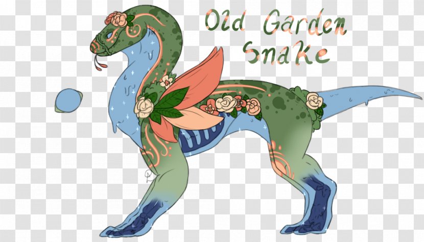 Illustration Cartoon Fauna Dinosaur Animal - Fictional Character - Common Garter Snake Transparent PNG