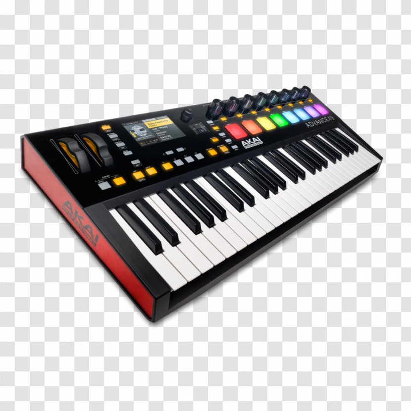 MIDI Keyboard Controllers Akai Advance 61 Electronic - Midi Transparent PNG