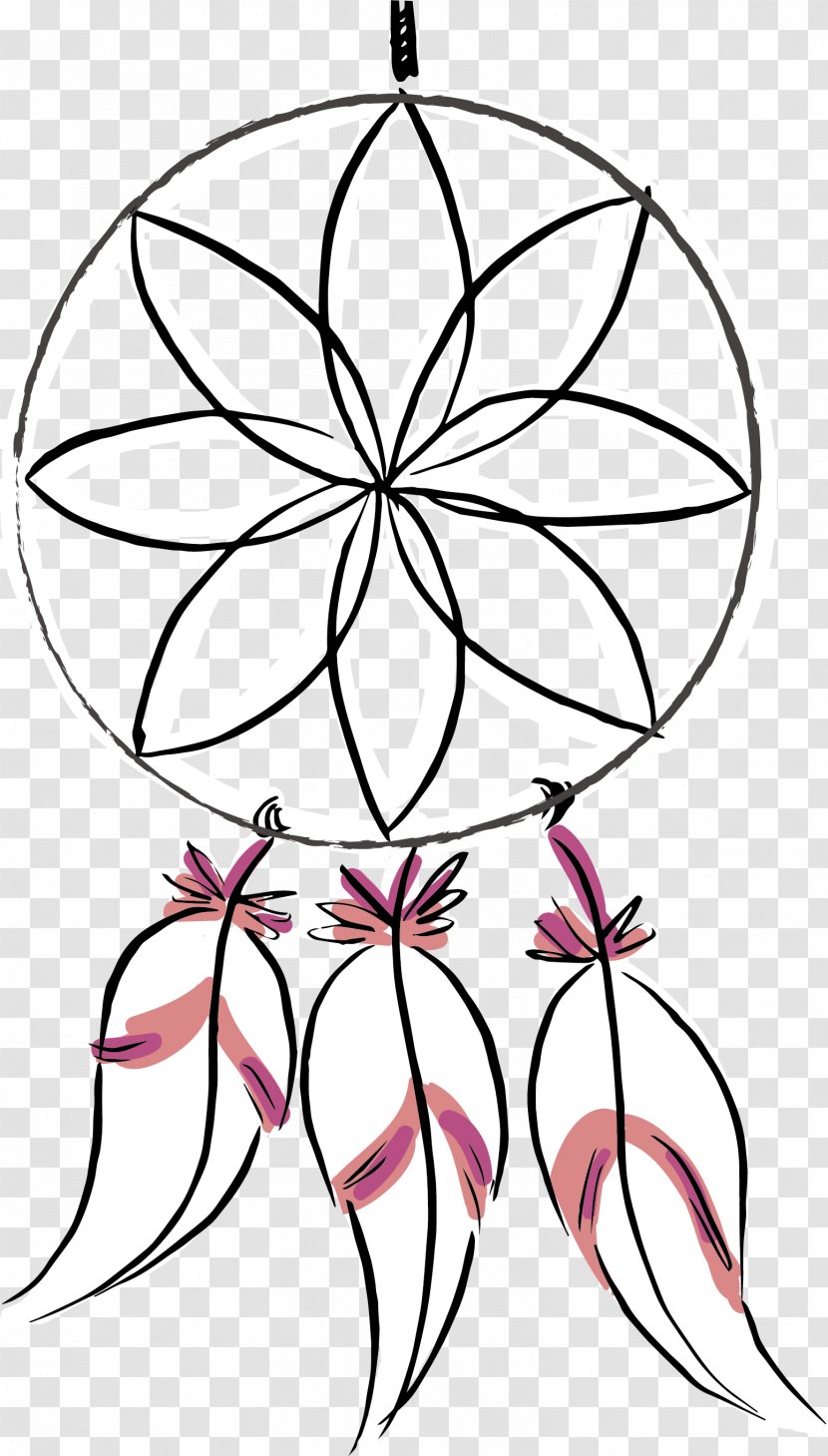 White Feather - Flower - Circle Ornaments Transparent PNG