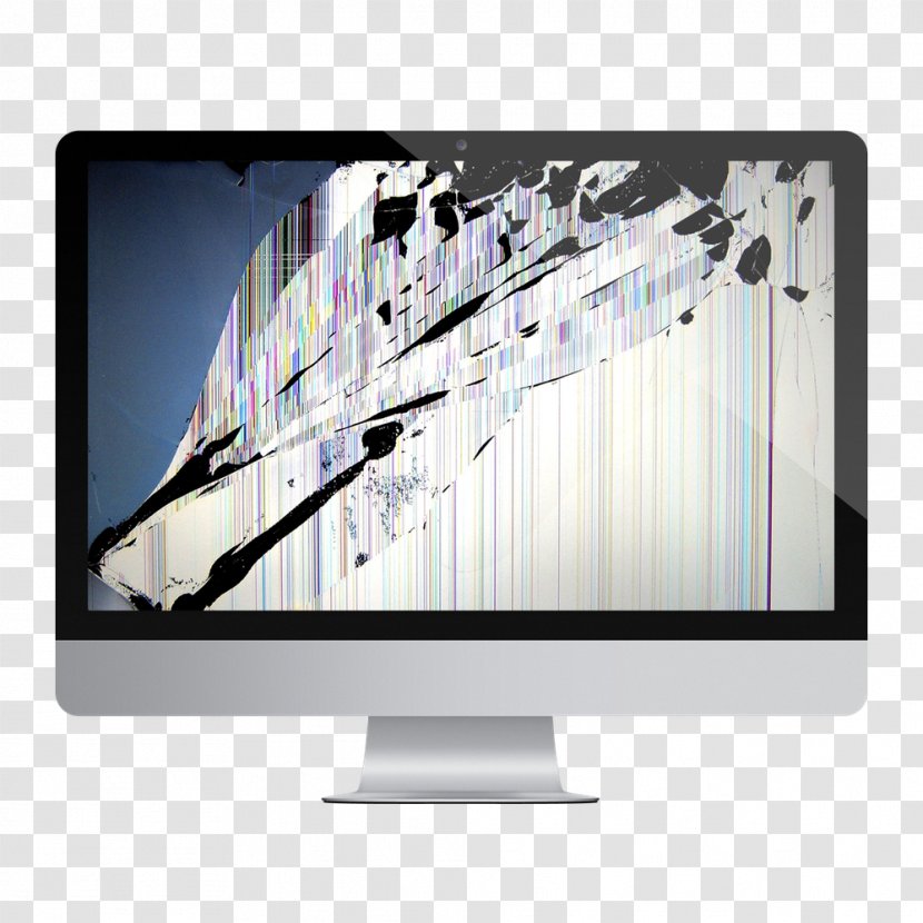 Broken Screen Cracked Desktop Wallpaper IPhone Computer Monitors - Display Device - Imac Monitor Transparent PNG