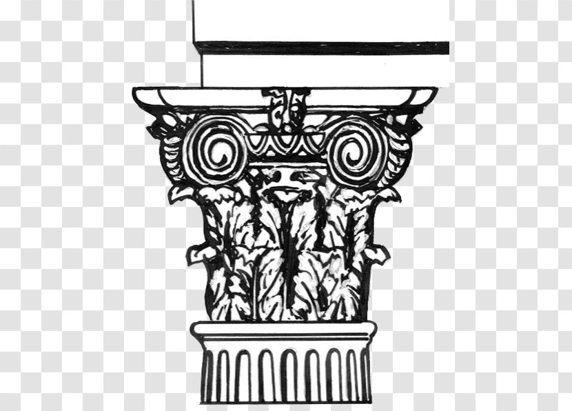 Corinthian Order Composite Capital Classical Tuscan - Column Transparent PNG