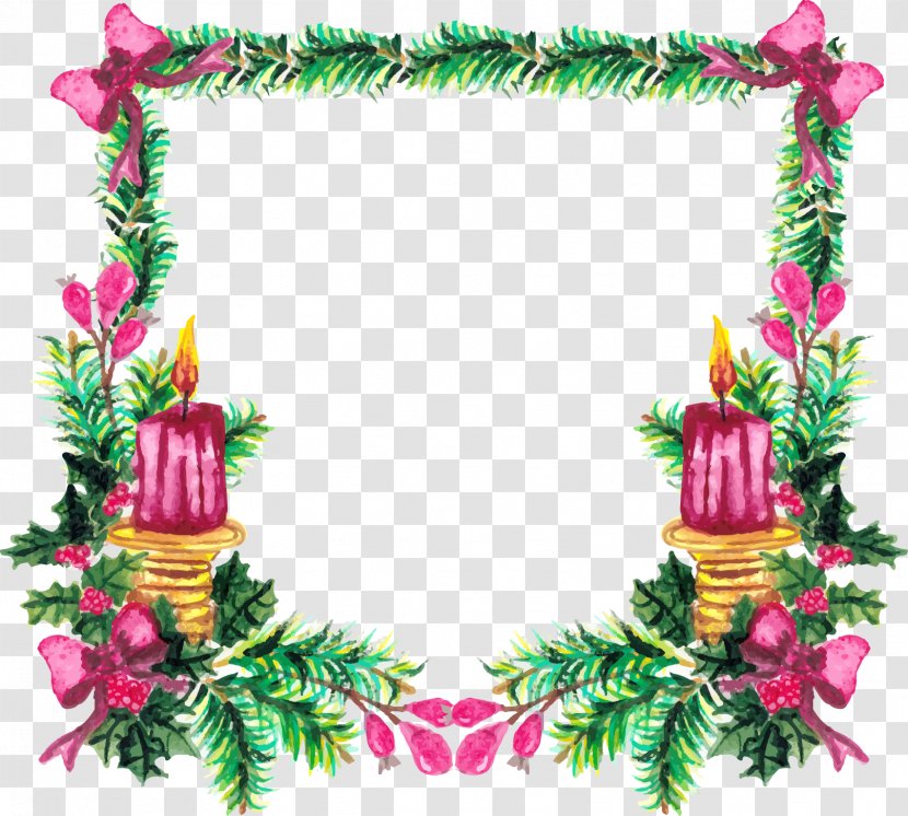 Leaf - Floral Design - Candle Flower Decoration Border Transparent PNG
