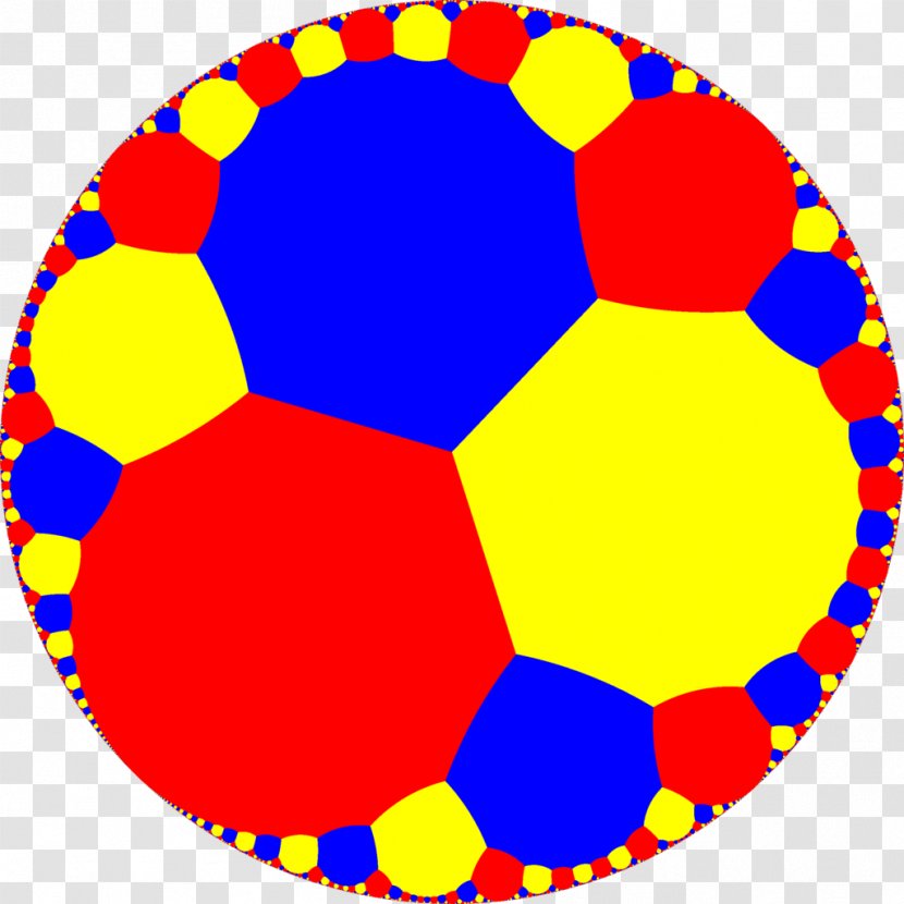 Symmetry Hyperbolic Geometry Plane Circle Tessellation - Ball - 7 Transparent PNG