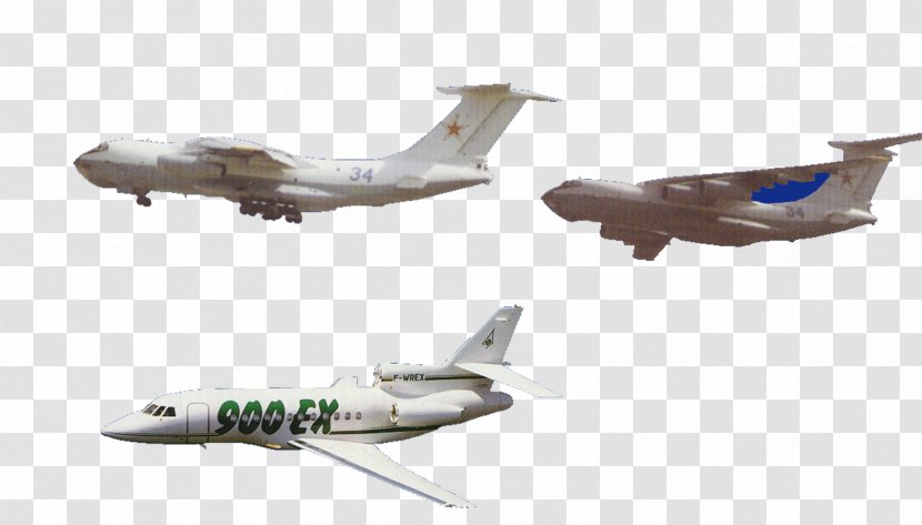 Airplane Wide-body Aircraft Fighter Military - Jet Transparent PNG