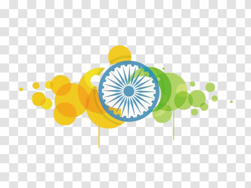 Indian Independence Day Flag Of India August 15 - Vector Circular Stitching Transparent PNG