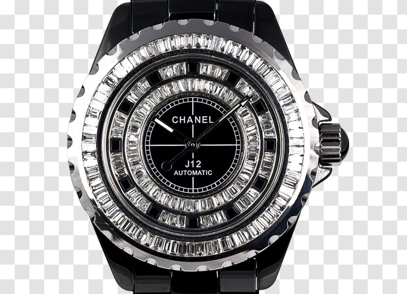 Counterfeit Watch Chanel J12 Strap - Bling - Double Twelve Display Model Transparent PNG
