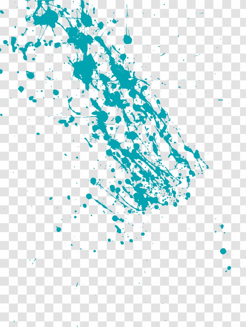 Ink Brush Inkstick - Creative Blue Graffiti Transparent PNG