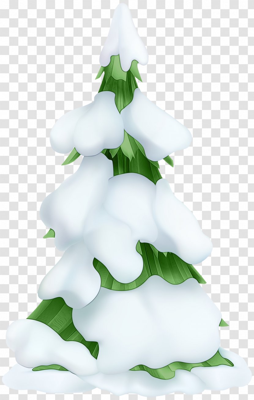 White Christmas Tree - Evergreen - Holiday Ornament Pine Family Transparent PNG