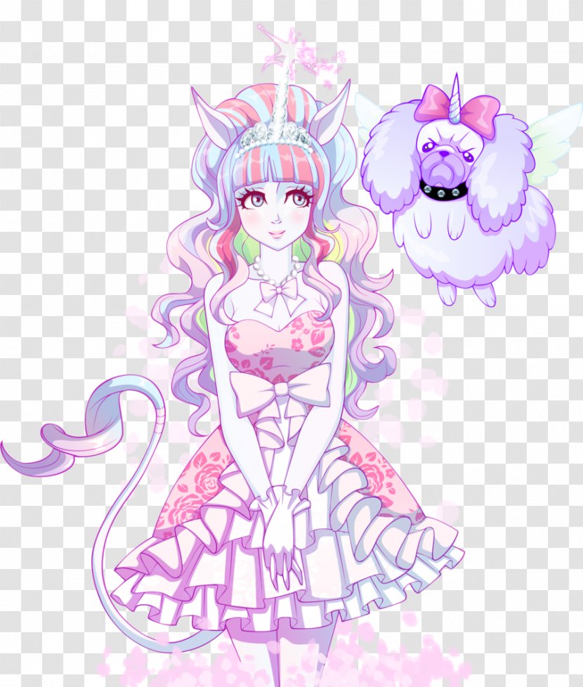 Young Woman With Unicorn Fairy Tale Puro Maquillaje - Heart Transparent PNG