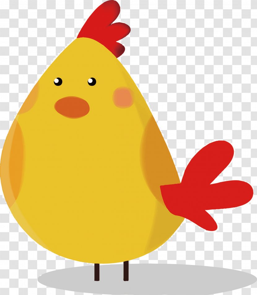 Chicken Adobe Illustrator Illustration - Orange - Cute Little Cock In The Countryside Transparent PNG