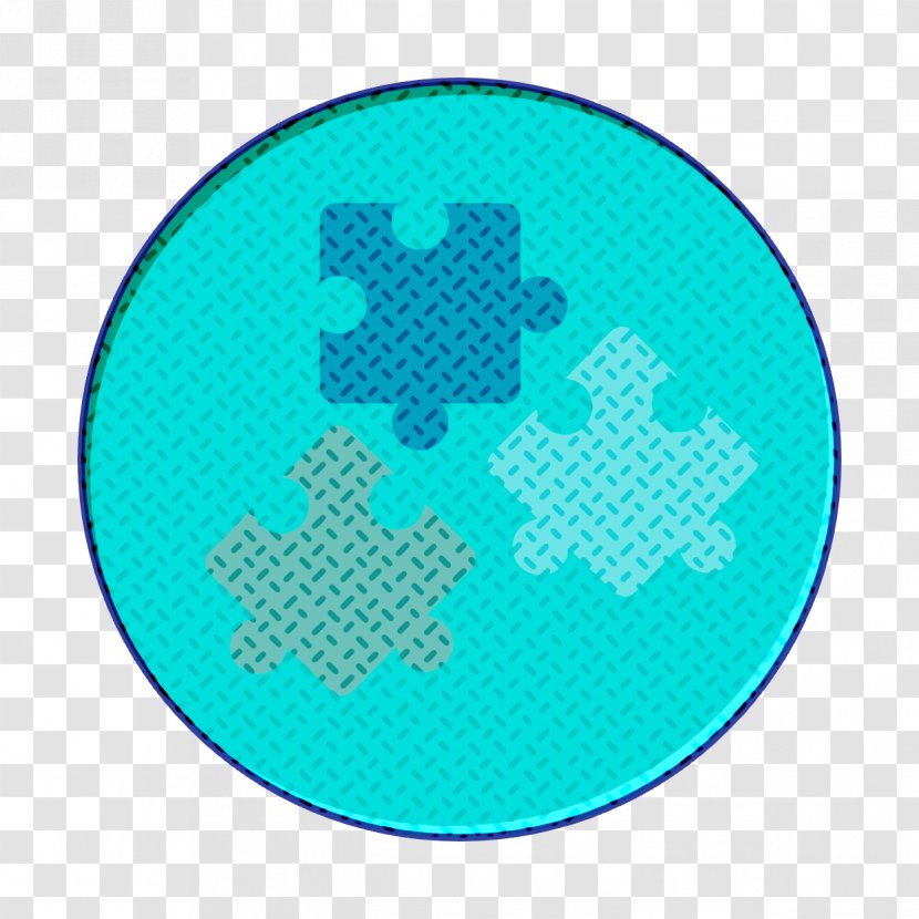 Teamwork And Organization Icon Game Puzzle - Teal - Turquoise Transparent PNG