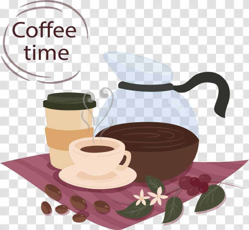 Coffee Cup Tea Iced Cafe - Saucer - Leisure Time Transparent PNG