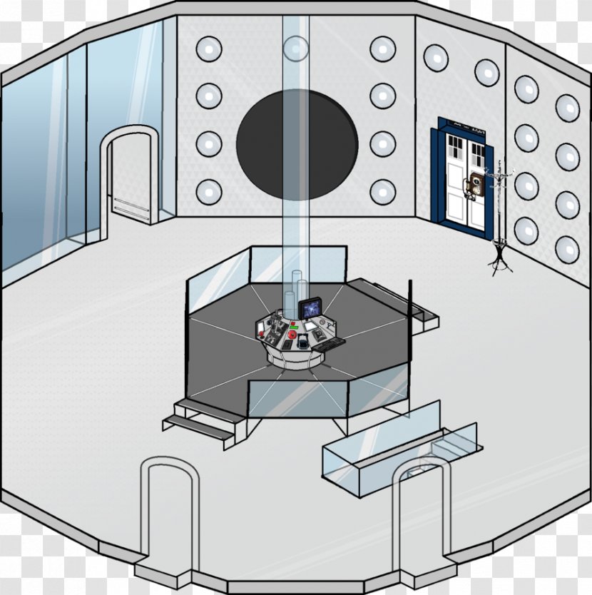 Ninth Doctor TARDIS Homestuck Pixel Art - Watercolor - Indoor Room Transparent PNG