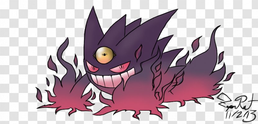 Pokémon X And Y Gengar Shadow GO - Watercolor - Flower Transparent PNG