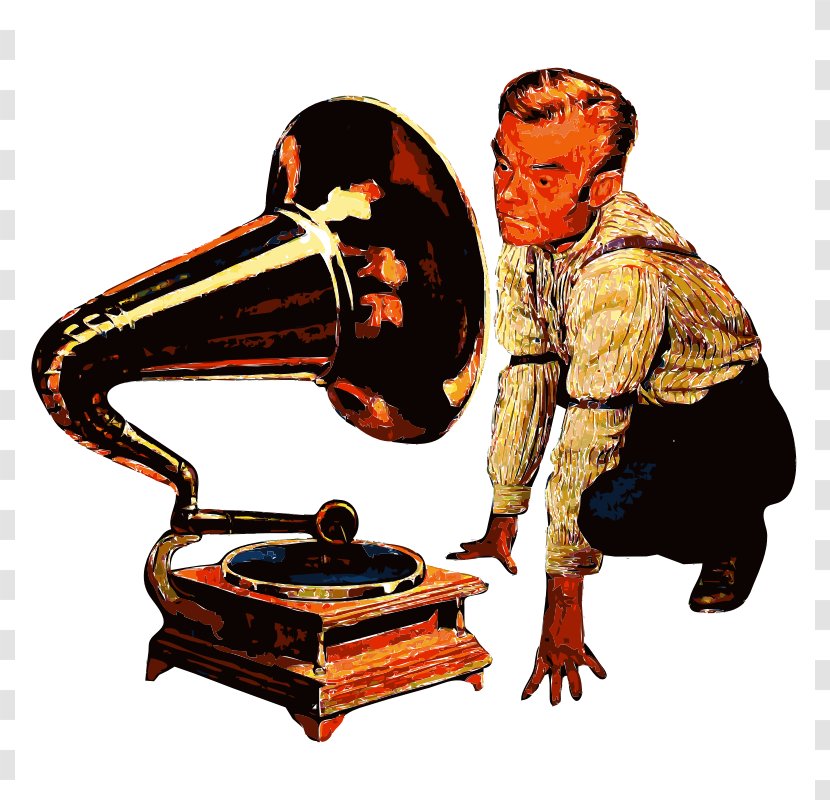Phonograph Record Clip Art - Watercolor - Pictures Of Listening Transparent PNG