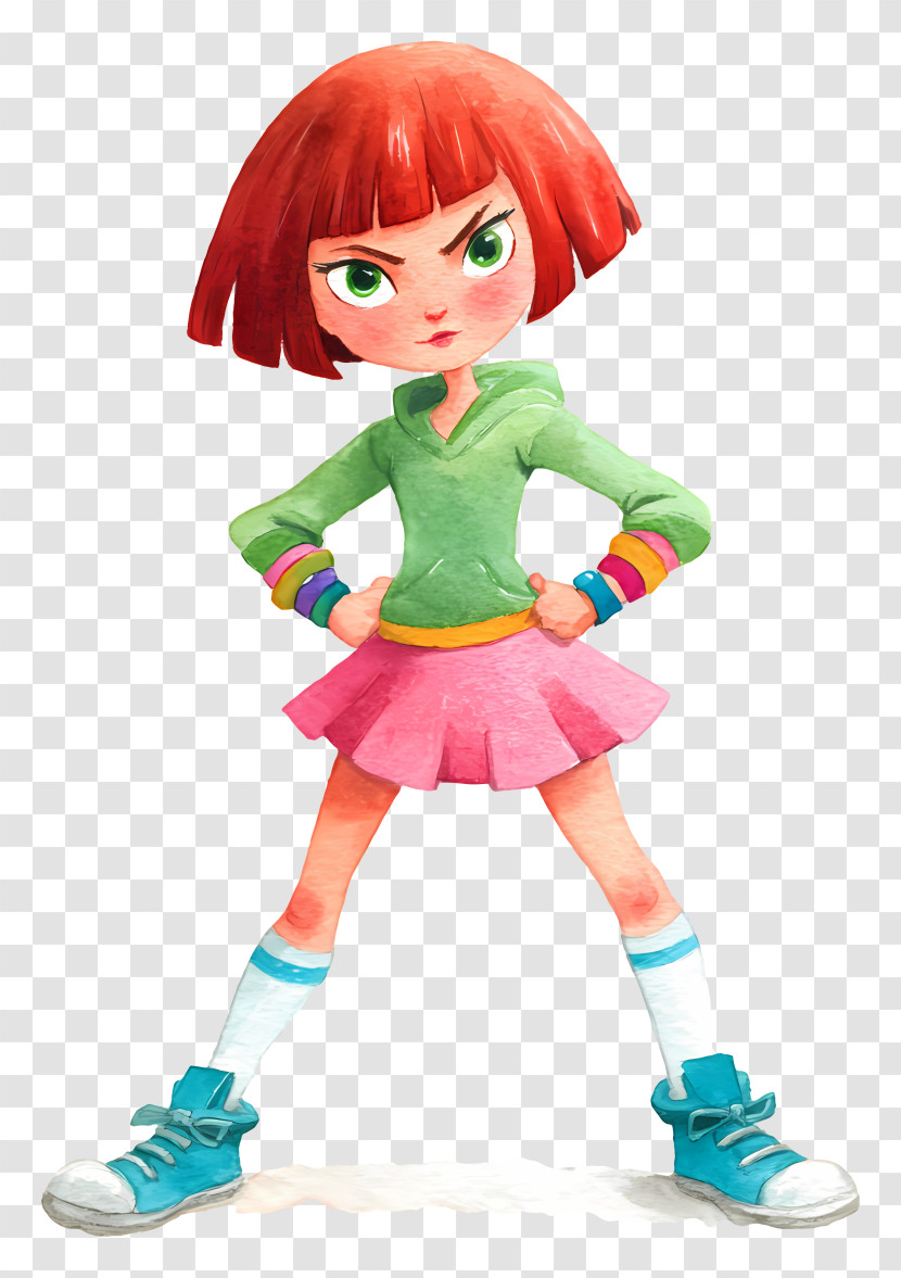 Roxinaou Ishi - Red-haired Confident Girl Character Transparent PNG