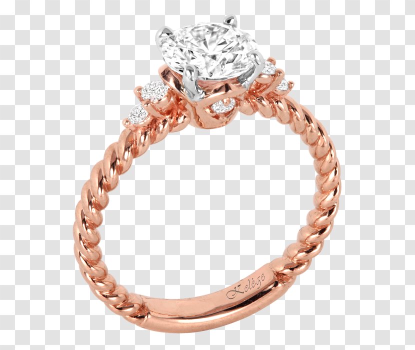 Engagement Ring Gold Diamond Jewellery - Creative Wedding Rings Transparent PNG