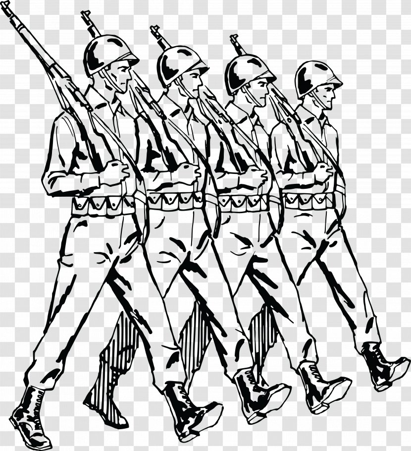 Marching Soldier Army Clip Art - Organization Transparent PNG
