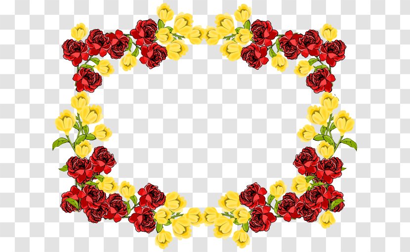 Picture Frames Flower Clip Art - Lei - Yellow Flowers Transparent PNG