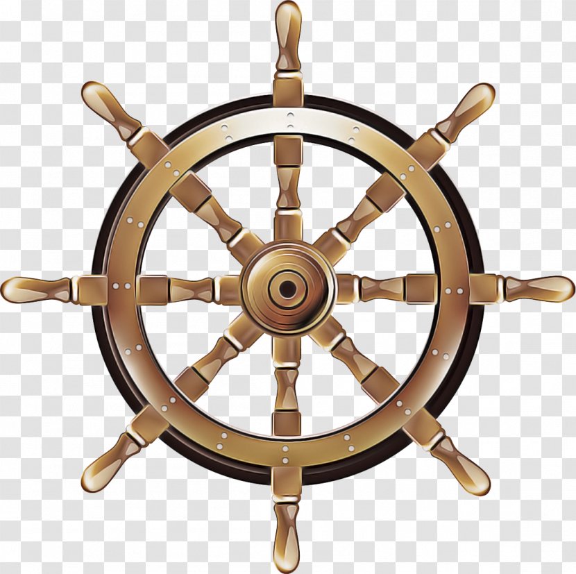 Ship Steering Wheel Background - Table - Bronze Transparent PNG