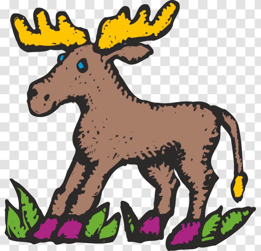 Moose Vector Graphics Clip Art Drawing - Animal Figure - Horse Like Mammal Transparent PNG