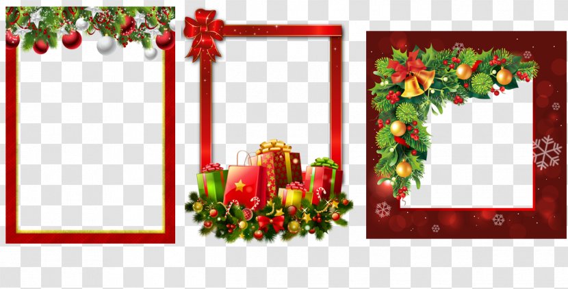 Christmas Ornament Picture Frames Decoration - Red Box Transparent PNG