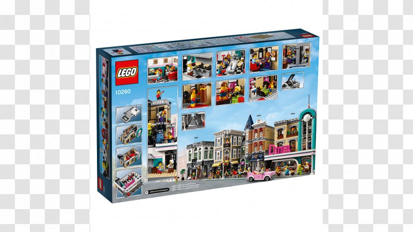 LEGO 10260 Creator Downtown Diner Lego Modular Buildings Hamleys - Toy Transparent PNG