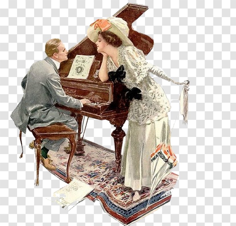 Printmaking AllPosters.com Painting Artist - Frame - Couple Piano Transparent PNG