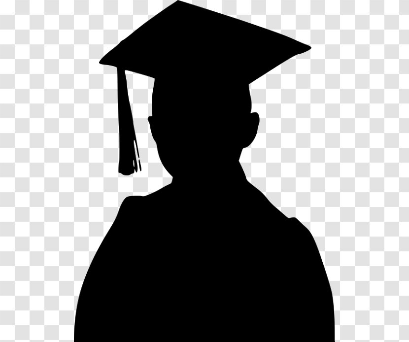 Graduation Ceremony Graduate University Square Academic Cap - Black And White - School Transparent PNG