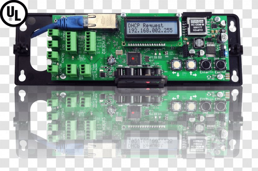 Microcontroller IP Access Controller Power Over Ethernet Electronics - Capacitor - Control Panel Transparent PNG