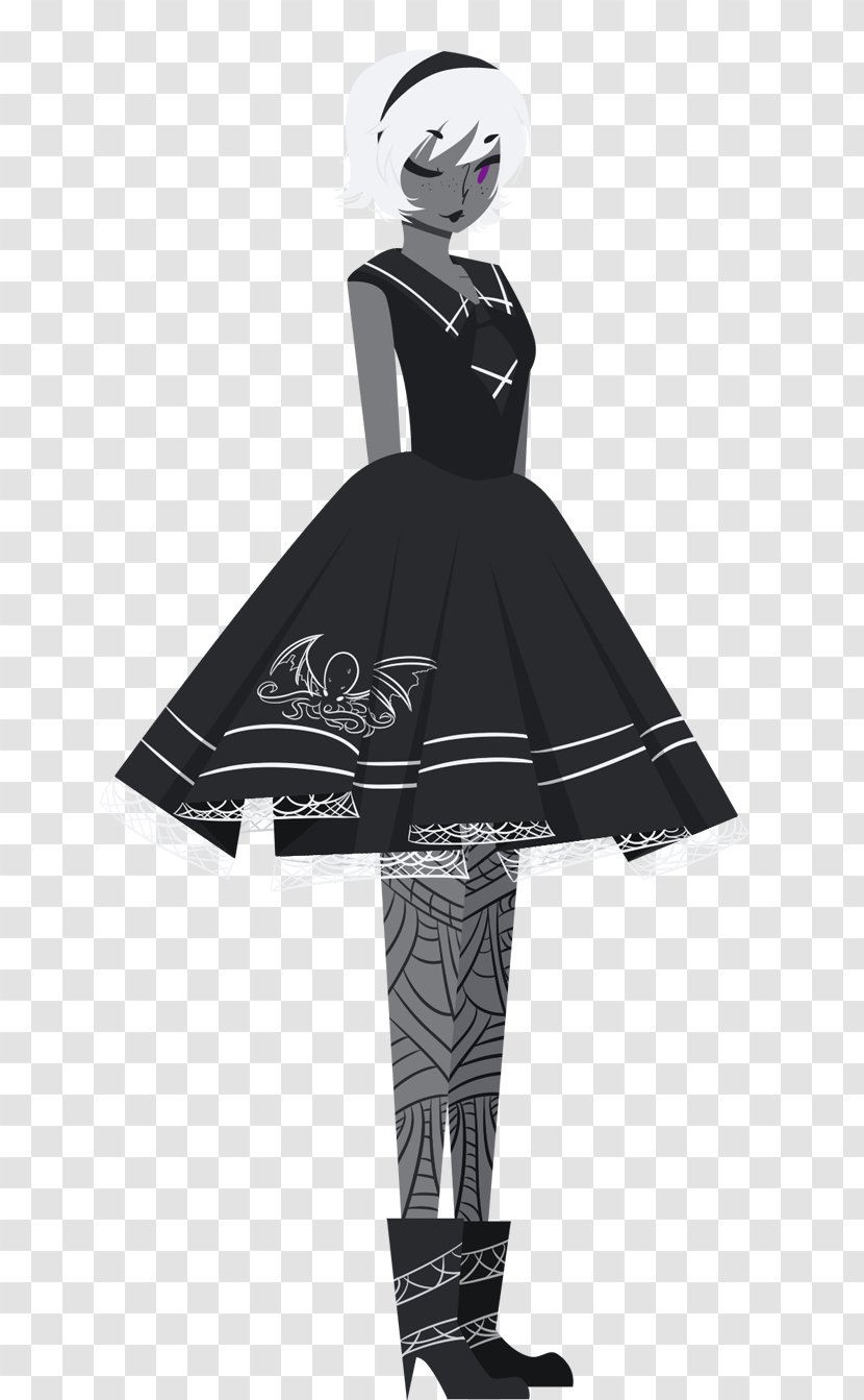 Fashion Design Dress Black M Transparent PNG
