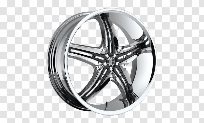 Alloy Wheel Lincoln Rim Toyota C-HR Concept - Black And White Transparent PNG