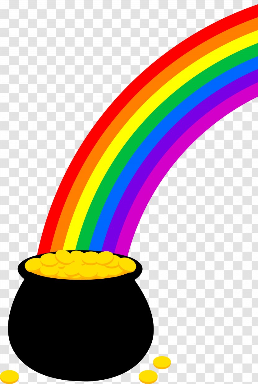 Rainbow Pot Of Gold Clip Art - Leprechaun - Free Clipart Transparent PNG