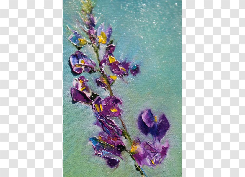 Purple Painting Violet English Lavender - Wildflower - Watercolor Flowers Transparent PNG