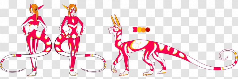 Carnivora Pink M Character Clip Art - Cartoon - Line Transparent PNG