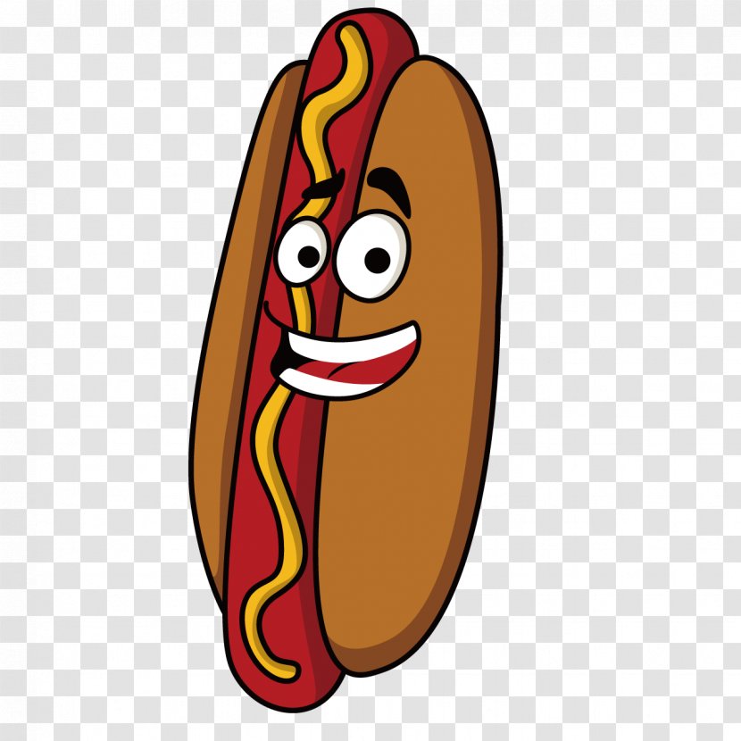 Hot Dog Sausage Fast Food Cartoon Transparent PNG