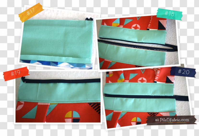 Handbag Zipper Storage Bag Textile - Turquoise Transparent PNG