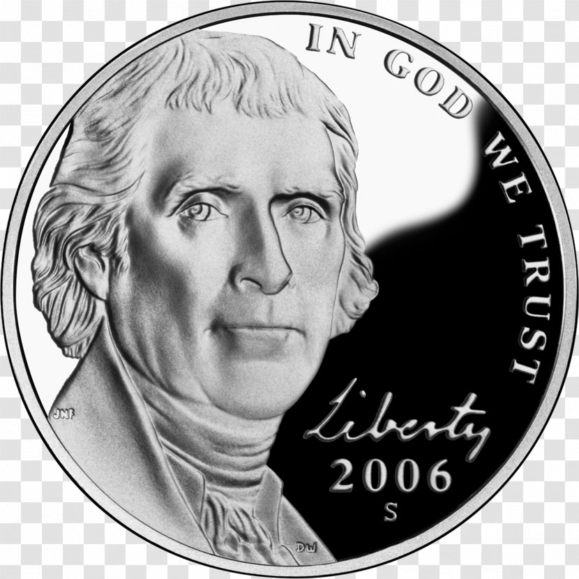 Philadelphia Mint Monticello Jefferson Nickel Coin Transparent PNG