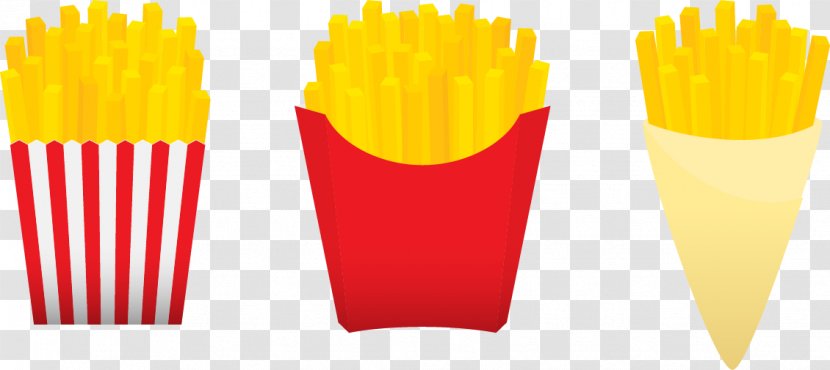 French Fries Fast Food Potato - Gratis - A Set Of Vector Transparent PNG