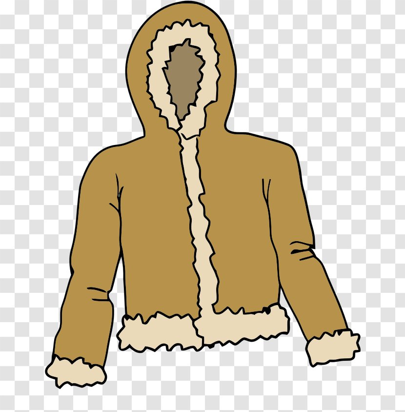 Hoodie Coat Jacket Fur Clothing Clip Art - Watercolor - Winter Cliparts Transparent PNG