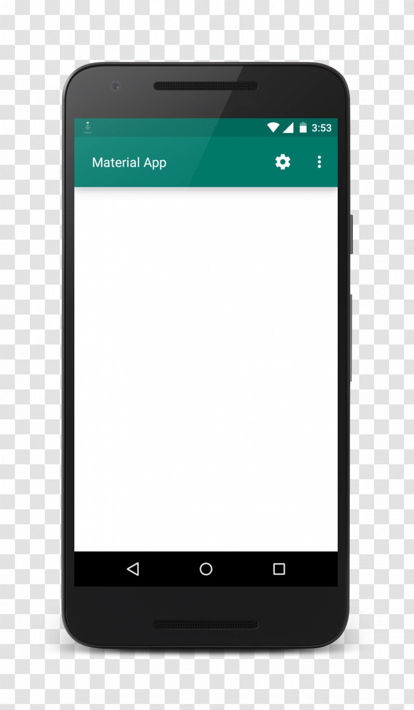Material Design Android - Communication Device - Title Bar Transparent PNG
